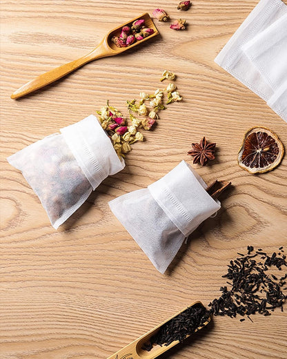 200Pcs Disposable Tea Bags for Loose Leaf Tea, Tea Filter Bags with Free Tea Spoon for Loose Tea Loose Leaf Tea, Coffee, Spice, Herbs (QS53)8