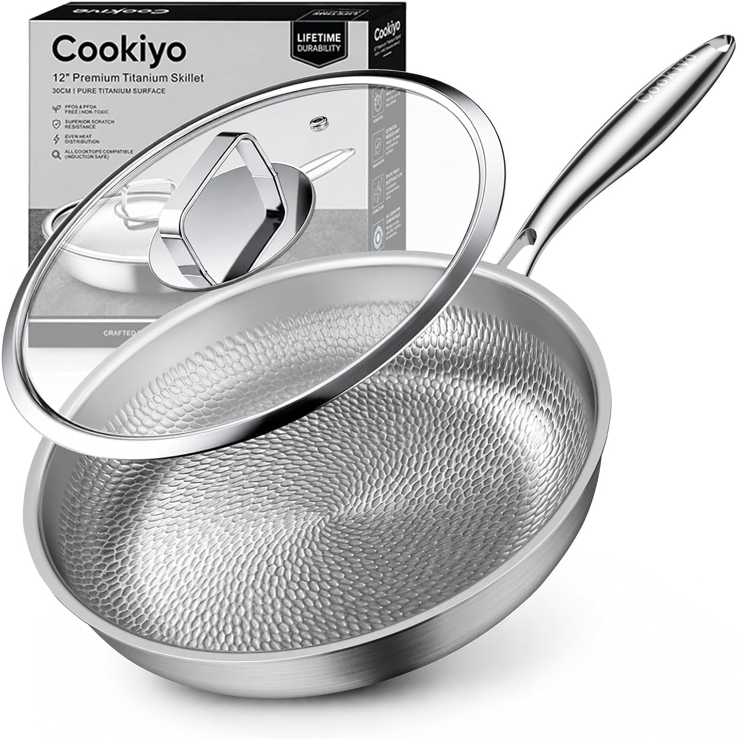 12-titanium-pans-for-cooking-with-lid-hammered-chef-grade-skillet-pfoa-free-non-stick-chef-grade-tri-ply-multi-clad-skillet-scratch-resistant-dishwasher-oven-induction-safe