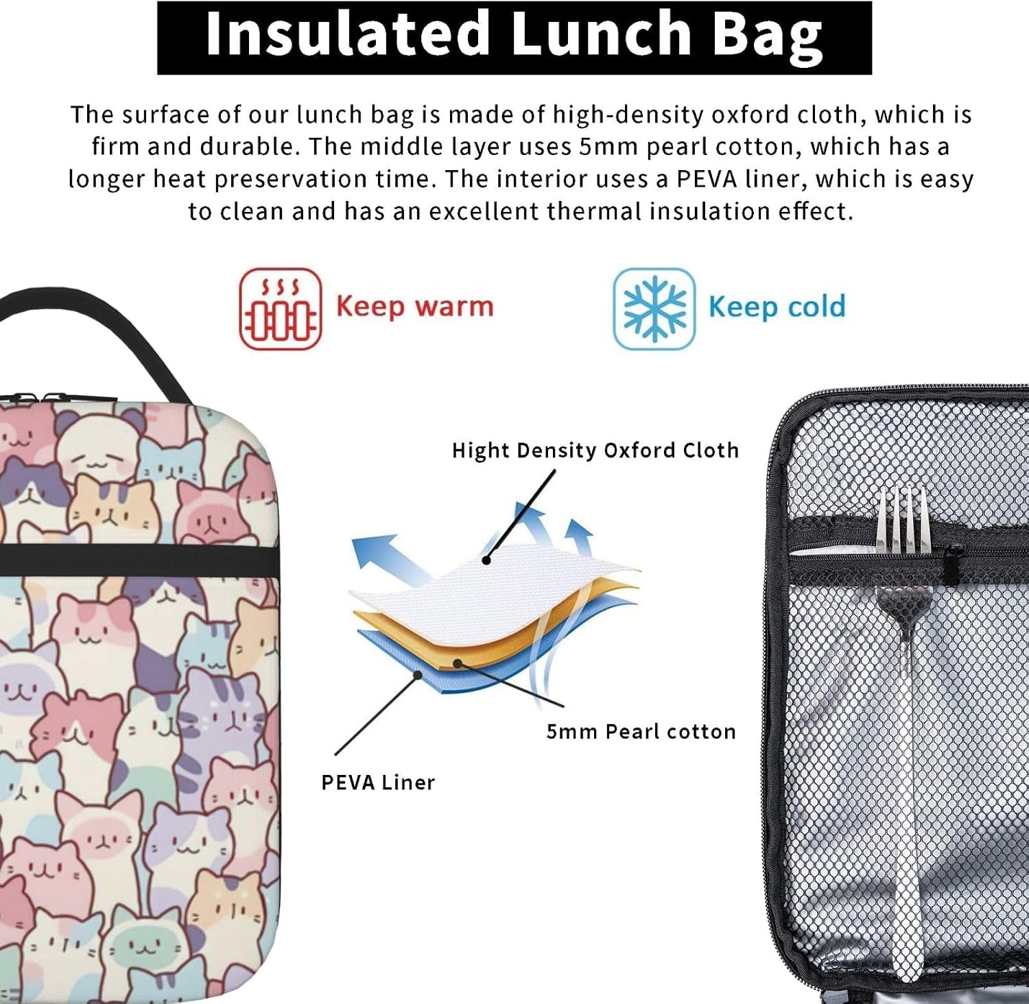 cute-colorful-cats-insulated-lunch-bag-kids-lunch-box-for-girls-boys-teens