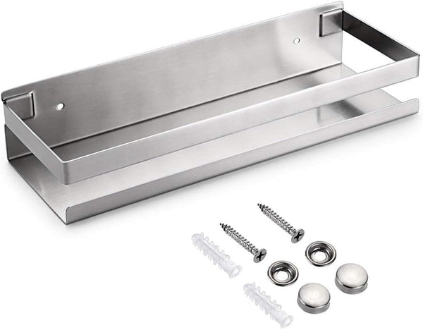 12 Inch Bathroom Shower Shelf Stainless Steel Wall Shower Caddy Rack1