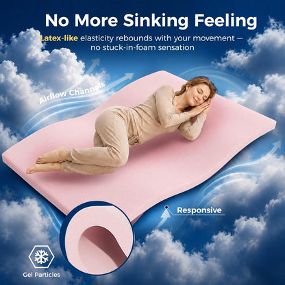 14 Inch Queen Mattress Cooling Gel Foam, 7 Zone Spring Support, Firm4