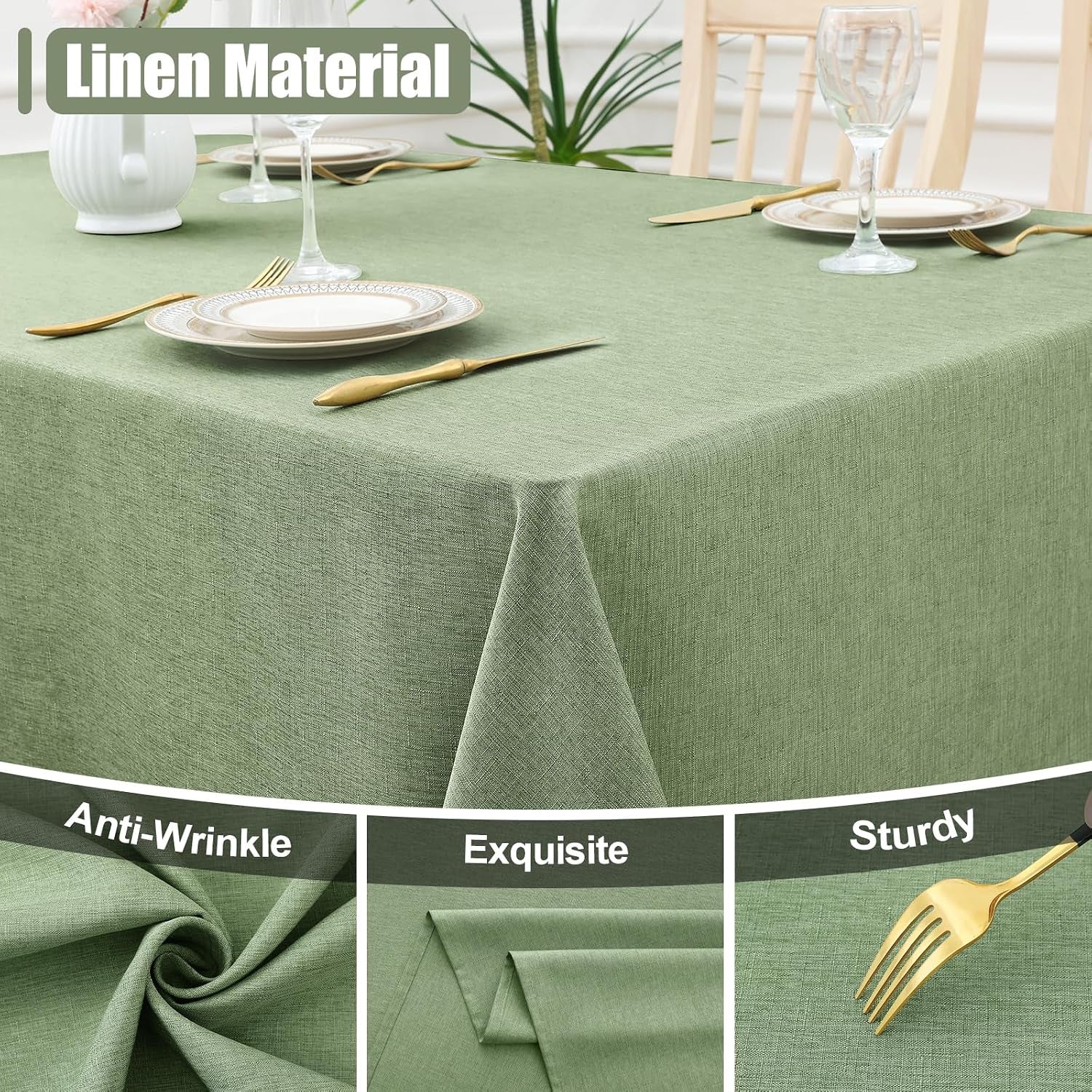 rectangle-table-cloth-linen-textured-waterproof-spillproof-anti-wrinkle-burlap-tablecloth-washable-decorative-fabric-table-cover-for-dining-party-banquet-52-x-70-inch-sage-green