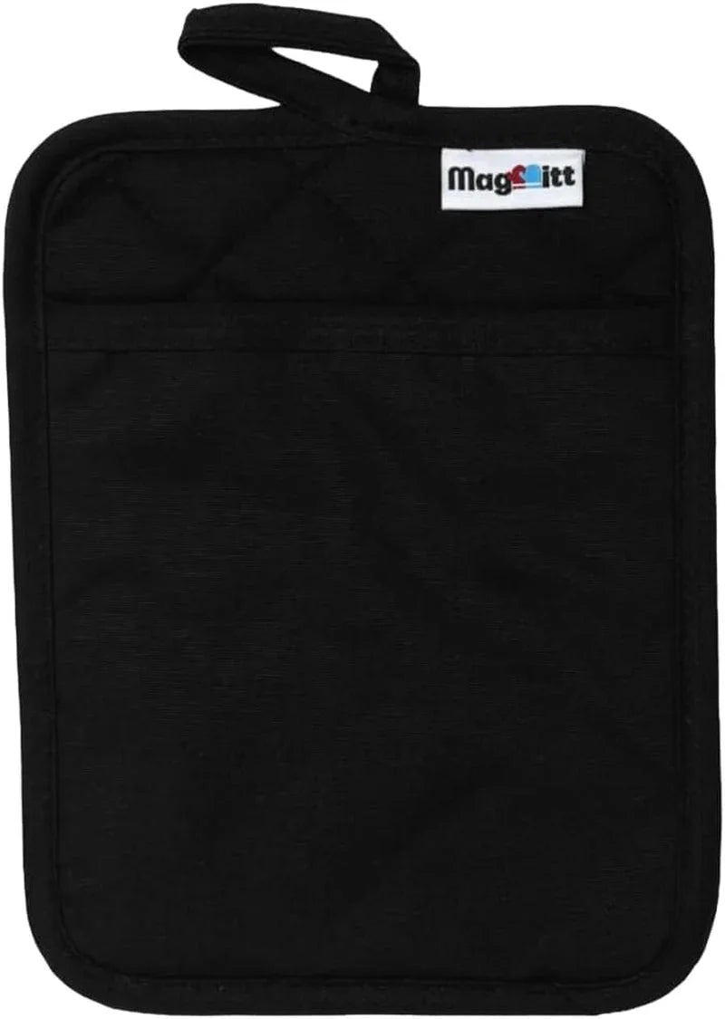 magnetic-oven-mitts-pot-holder-3-pc-set-high-heat-silicone-black-heat-resistant-to-500f-2-mini-mitts-1-hot-pad-magnetic-storage-non-slip-grip-100-machine-washable-premium-cotton