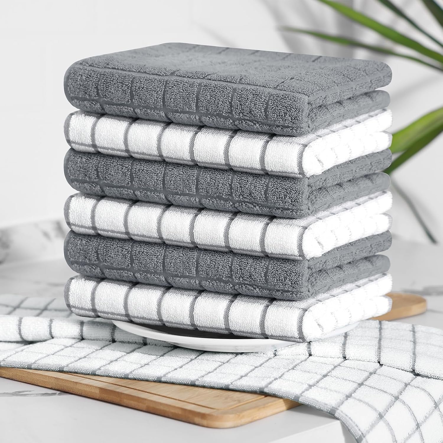 large-premium-cotton-kitchen-towels-16x-28-6-pack-grey-natural-ring-spun-390-gsm-dish-towels-super-absorbent-terry-kitchen-hand-towels-soft-tea-towels-with-hanging-loop