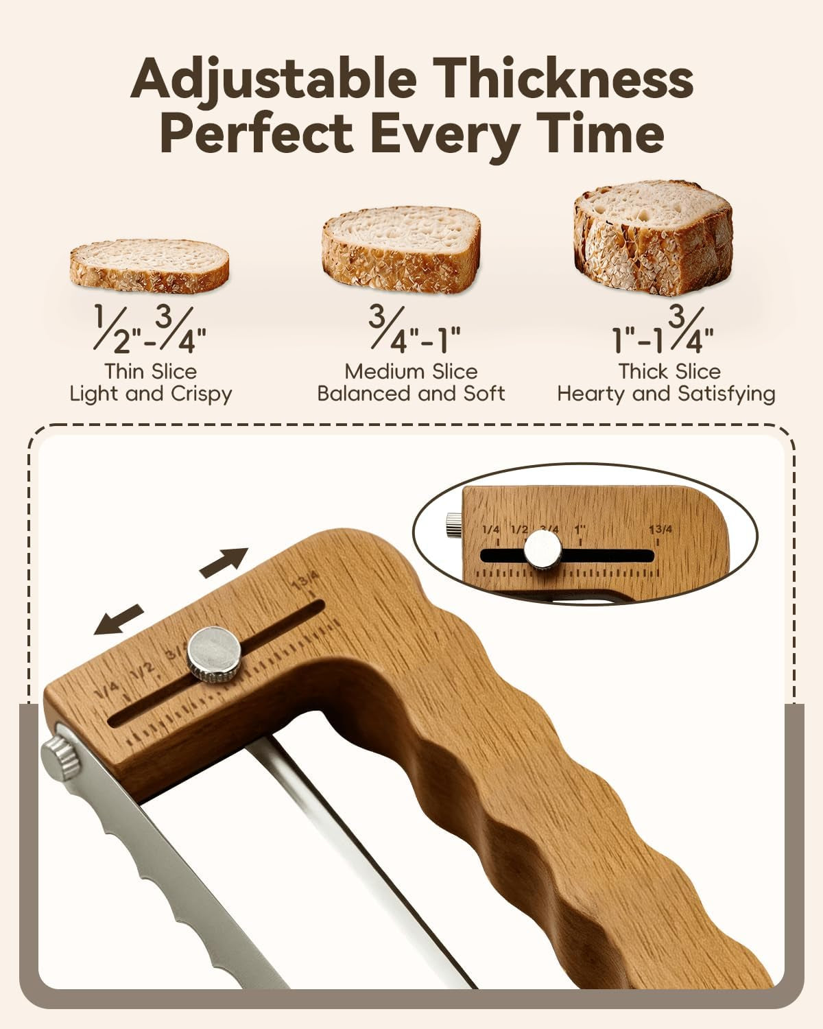 solid-walnut-wood-bread-bow-knife-bread-lame-set-adjustable-bread-slicer-for-even-slices-ultra-sharp-serrated-fiddler-knife-for-artisan-sourdough-homemade-loaves-cakes-ergonomic-design