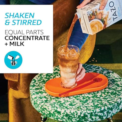 TAZO Skinny Chai Latte Concentrate, 32 Oz Cartons, 2-Pack | Low Calorie Black Tea Blend with Cinnamon, Cardamom, Ginger and Vanilla Spices. Chai Tea Concentrate for Hot or Iced Drinks.4