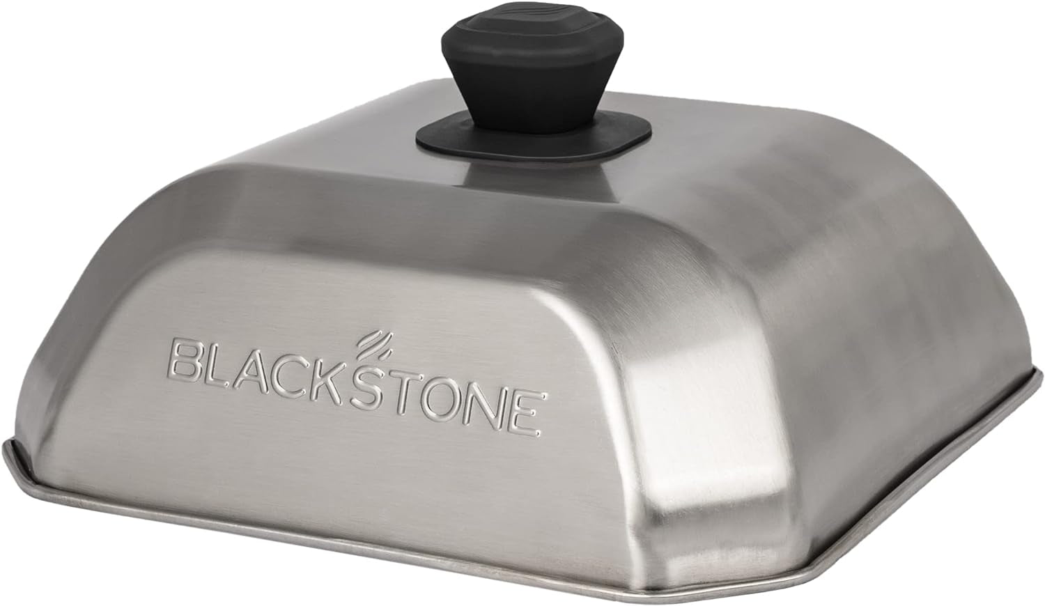 blackstone®-stainless-steel-basting-cover-medium-square-blackstone®-5555-durable-heat-resistant-handle-dishwasher-safe-for-steaming-veggies-melting-cheese-more