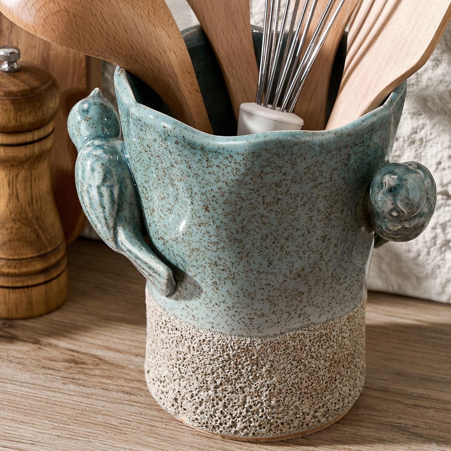 6-38-h-utensil-holder-for-kitchen-counter-modern-farmhouse-cooking-utensil-holder-and-crock-home-kitchen-decor-ceramic-utensil-organizer-for-spatula-ladle-eggbeater-rolling-pin-blue-and-brown