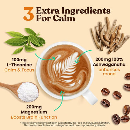Mushroom Coffee, 12 Mushrooms, Focus & Digestion, 40 Servings | 12 Adaptogenic Mushrooms with Lion'S Mane, Cordyceps, Reishi, Turkey Tail, Ashwagandha & Probiotics, Low Caffeine & Calories5