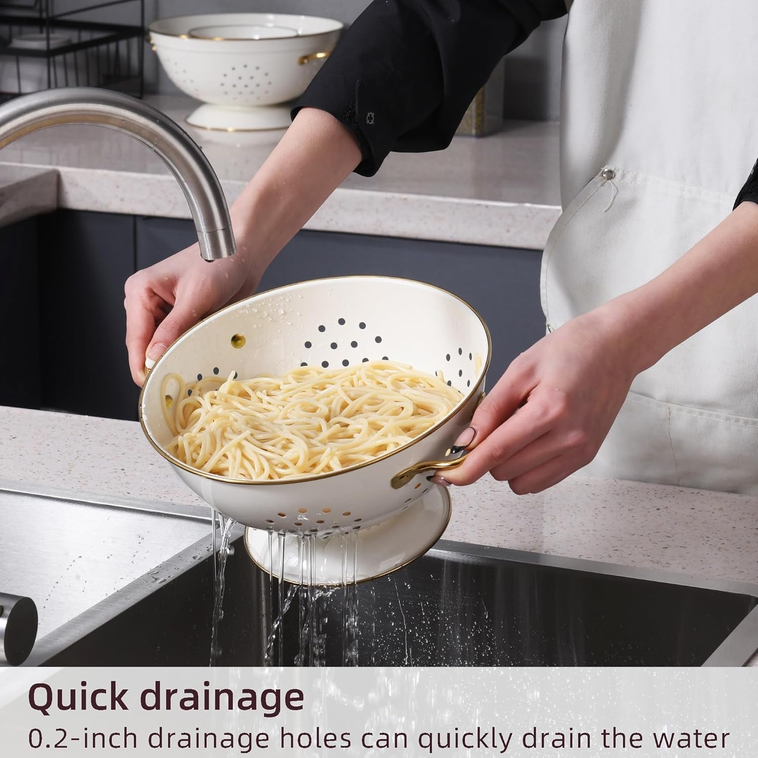 metal-colander-set-of-3-strainer-basket-with-handles-perfect-for-spaghetti-pasta-berry-vegetable-fruit-solid-base-powder-coated-kitchen-essential-strainer-set-1-3-5-5-qt-cream