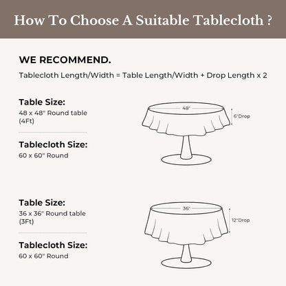 round Tablecloth 60 Inch, Yellow2