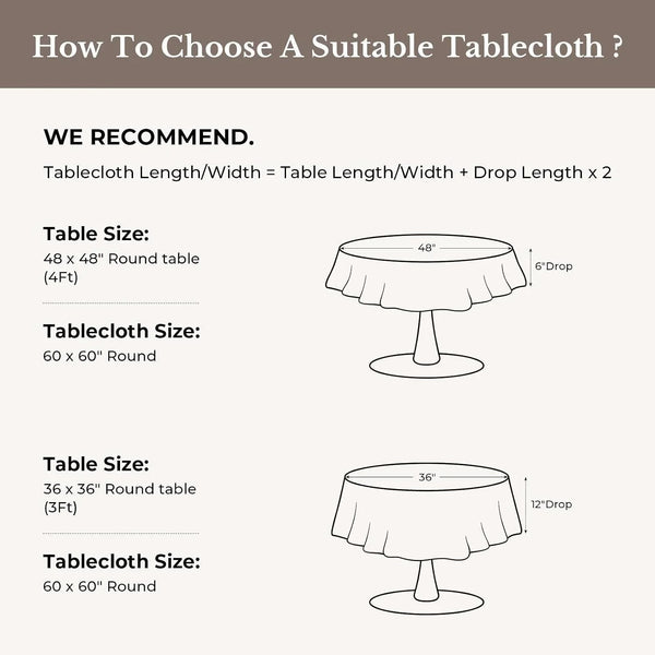 round Tablecloth 60 Inch, Yellow2