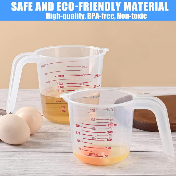 2 Pack Measuring Cup Set, 250Ml (1-Cup) and 500Ml (2-Cup)7