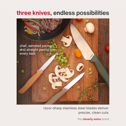 3-Piece Knife Set | Versatile Kitchen Knife Set for Professional and Home Use, 3-Piece4