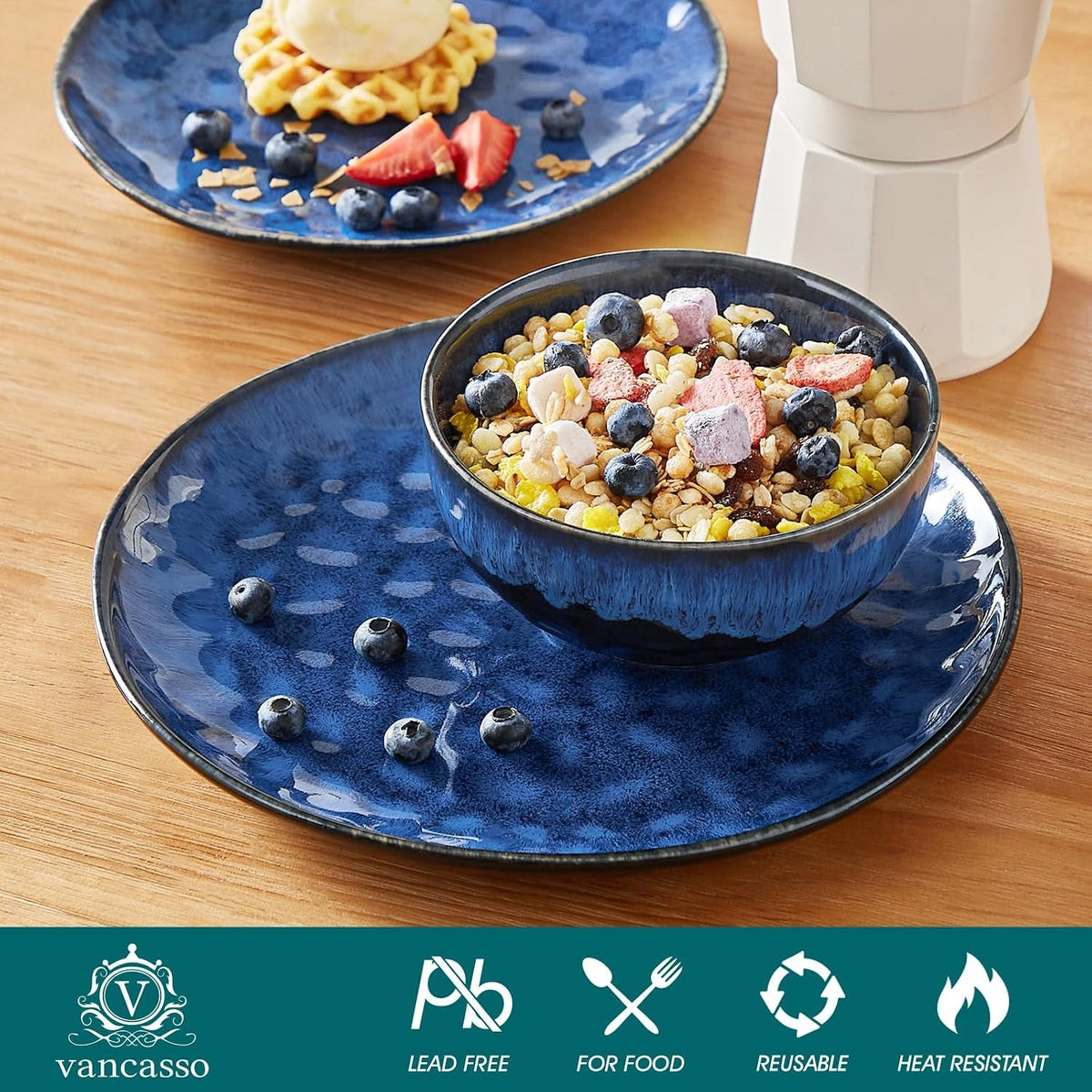 starry-12-pcs-dinnerware-set-for-4-handmade-reactive-glaze-blue