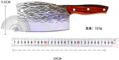 Meat Cleaver,Cleaver Knife, 6.5Inch Hand Forged Chef Knife Cleaver Bone Knife Fish Knife Double Edge Kitchen Knife, ZJH96582