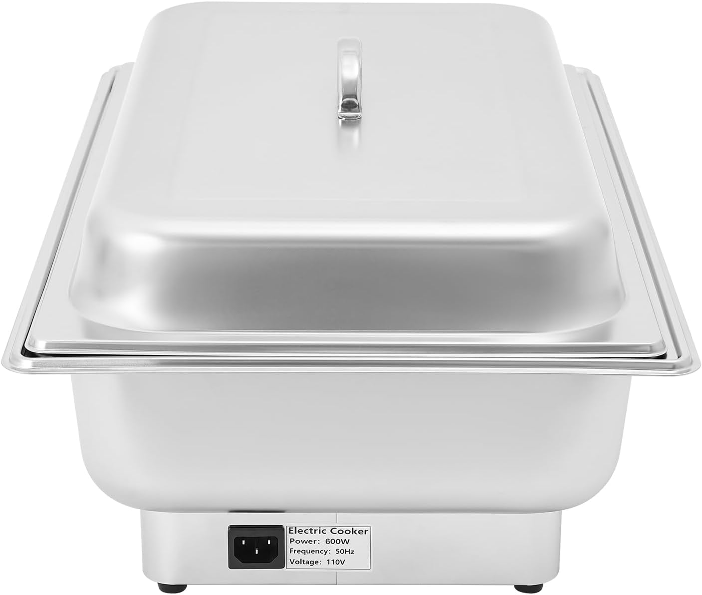 9l-2-compartment-electric-chafing-dish-110v-buffet-food-warmer-600w-stainless-steel-electric-food-heating-tray-with-touchscreen-temperature-control-for-catering-banquet-party-and-home-use