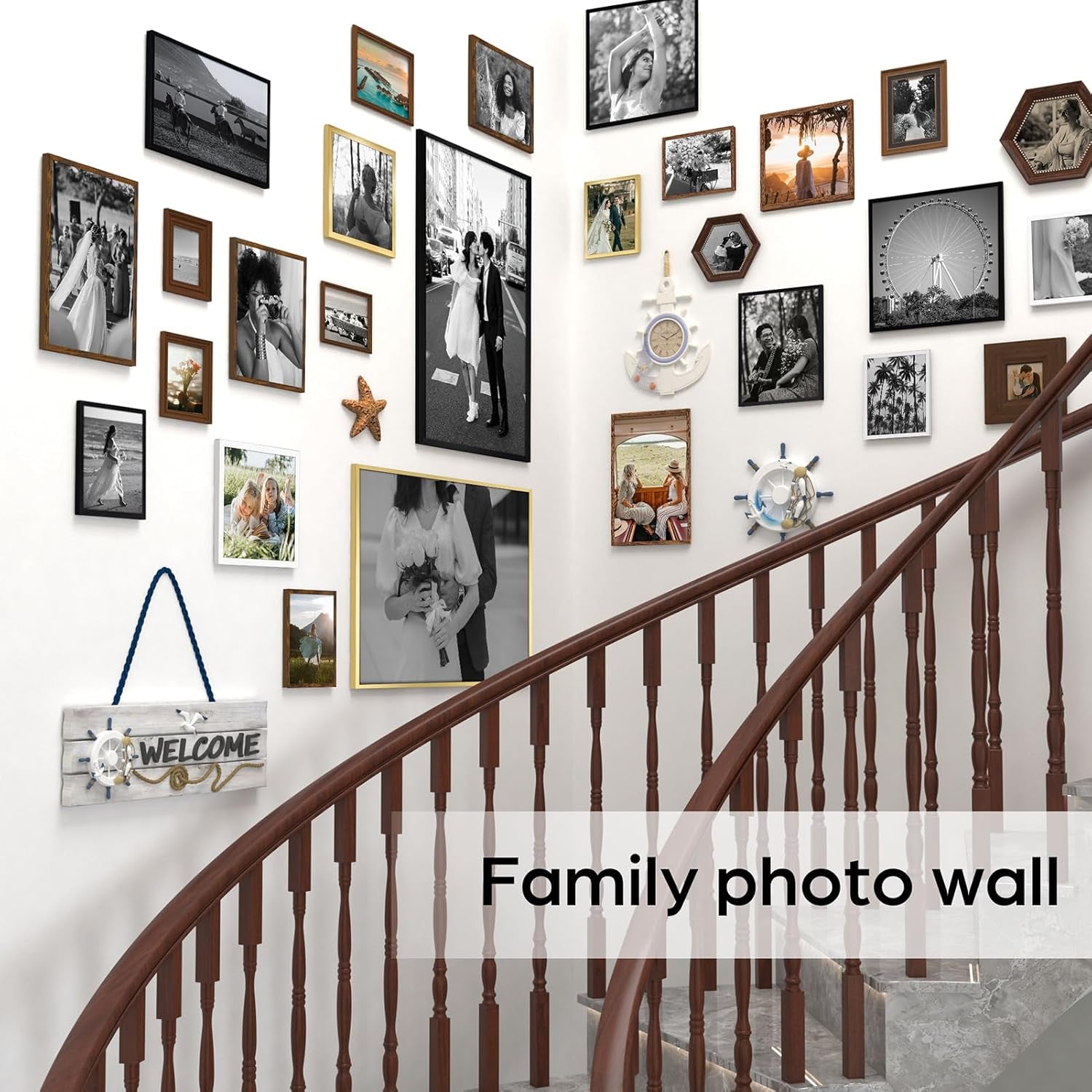 5x7-picture-frame-brown-set-of-12-multi-rustic-walnut-wood-color-5-by-7-photo-frames-bulk-for-wall-or-tabletop-display