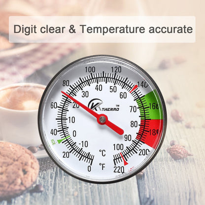 Instand Read 2-Inch Dial Thermometer,Best for the Coffee Drinks,Chocolate Milk Foam2