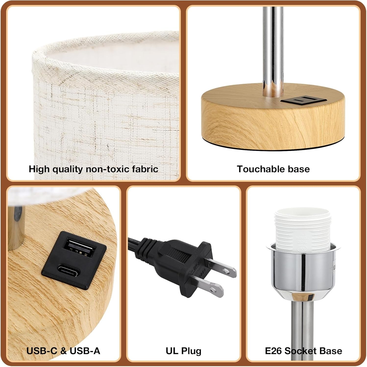 bedside-table-lamp-for-bedroom-3-way-dimmable-touch-lamp-usb-a-c-led-bulb-included-14-small-nightstand-lamp-for-desk-living-room-guest-room-cream-fabric-lampshade-wood-grain-metal-base