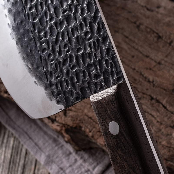 Meat Cleaver, Handmade Forged Meat Cleaver Fishing Knives Butcher Knife Seafood Cooking Cutter Kitchen Chopping Knives Slaughter Tool5
