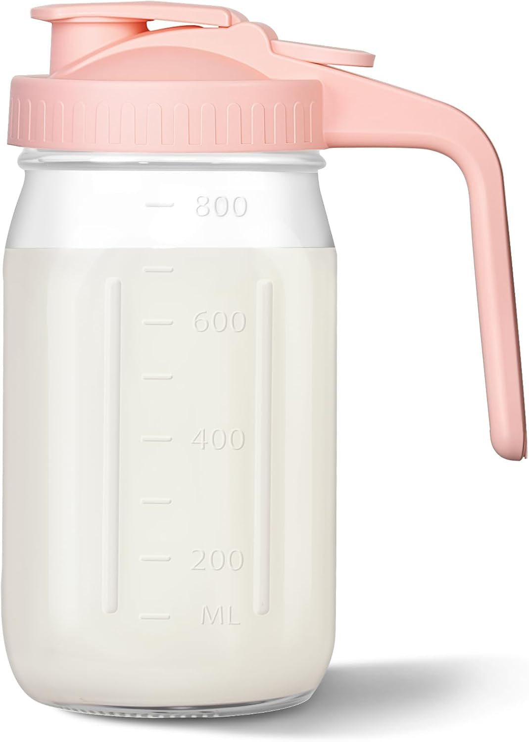 mason-jar-pitcher-32-oz-glass-milk-pitcher-wide-mouth-leakproof-glass-pitcher-with-lid-for-milk-sun-tea-juice-cold-brew-coffee-and-drinks