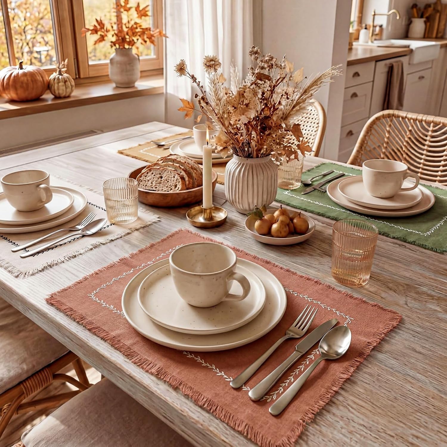 set-of-4-fall-placemats-with-fringe-edge-embroidery-table-mats