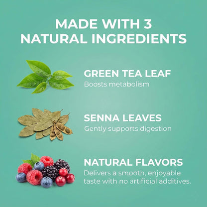 Slim Tea, 5 Flavor Weight Loss Variety Pack, Senna Tea, 25 Bags | Green Tea, Senna Detox & Cleanse, 3 Natural Ingredients, No Added Sugar, 1-Step Bedtime Routine, Supports Digestion8