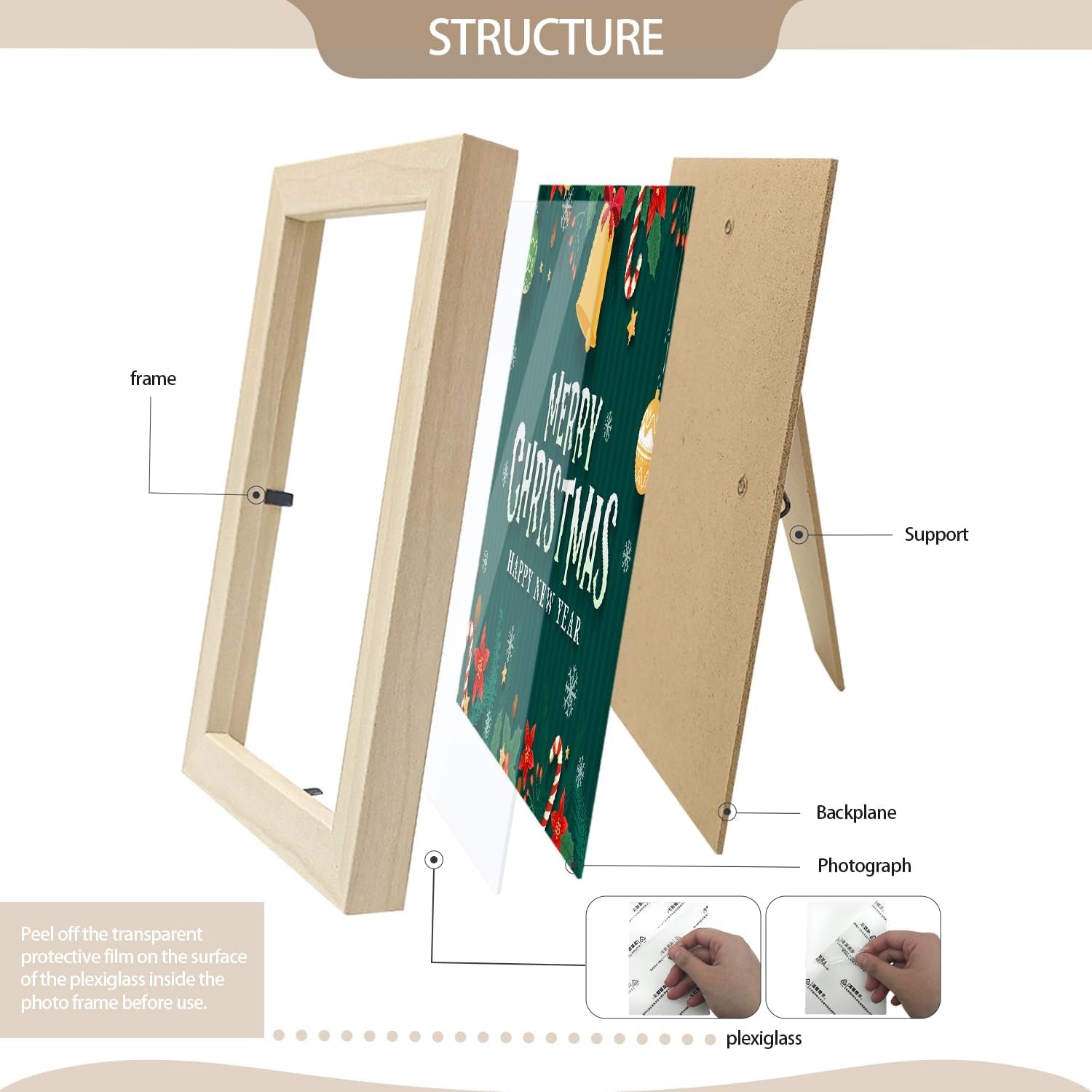 set-of-50-picture-frame-bulk-photo-frames-wall-mounting-simple-photo-frames-multi-picture-frames-for-wall-or-tabletop-4x6-inch-natural