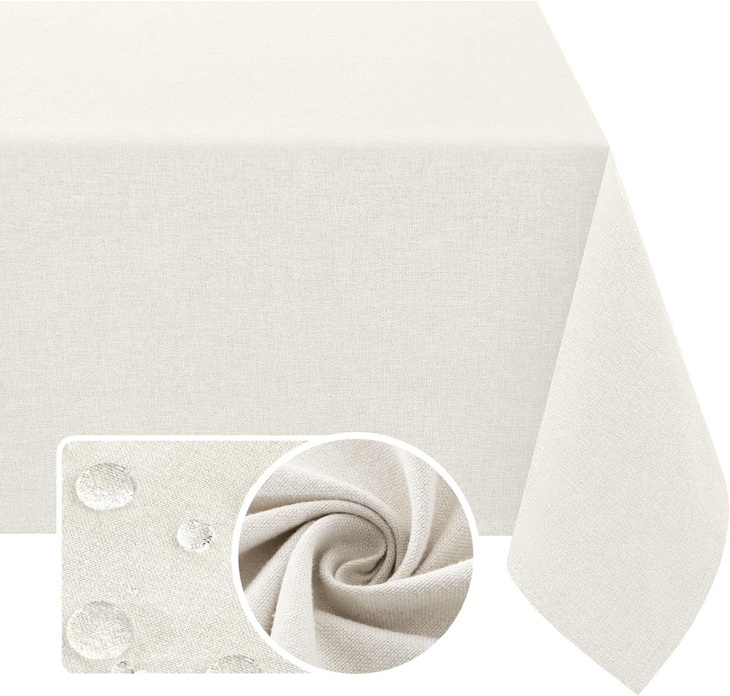 linen-textured-tablecloth-60-x-120-waterproof-decorative-table-cloth-spill-proof-linen-look-cover-for-party-table-extra-soft-and-thick-fabric-wrinkle-free-heather-ivory