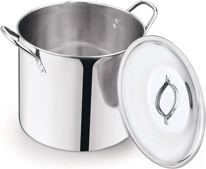 Stainless Steel Stock Pot with Lid, 8-Quart, Stay-Cool Riveted Handles, 10 X 12 Inch5