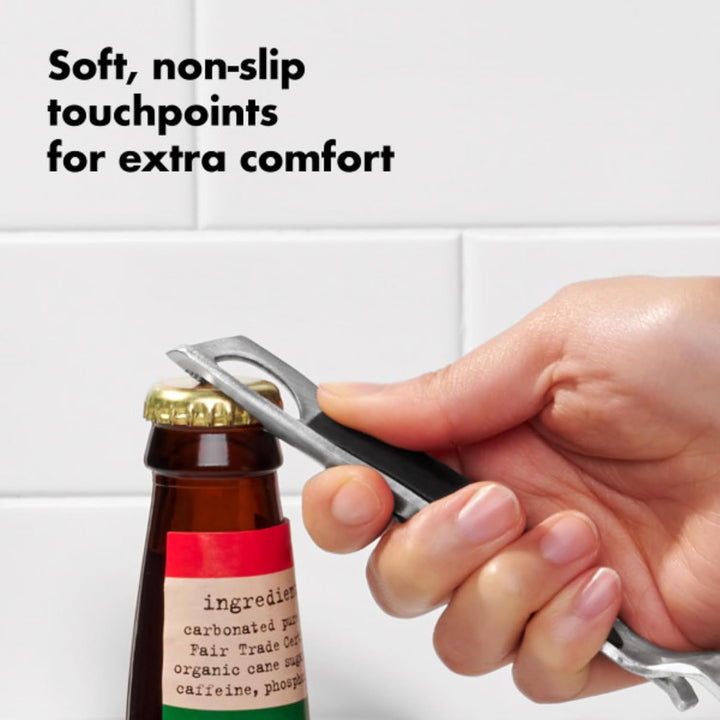 OXO Steel Stainless Steel Bottle and Can Opener+2