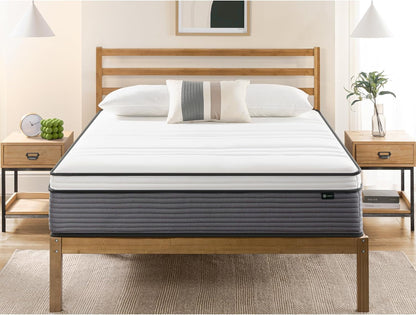 14 Inch Support plus Pocket Spring Hybrid Mattress, Full, Strong Coils for Durable Support, Pocket Innersprings for Motion Isolation, Mattress in a Box1