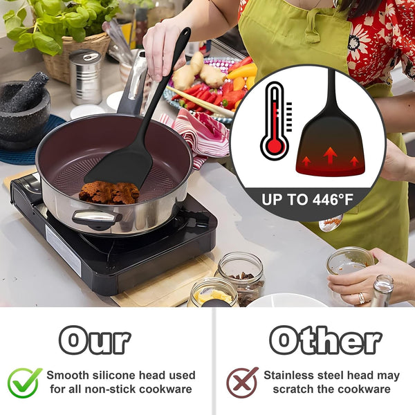 Silicone Cooking Utensils, 4 PCS Silicone Kitchen Utensils Set3