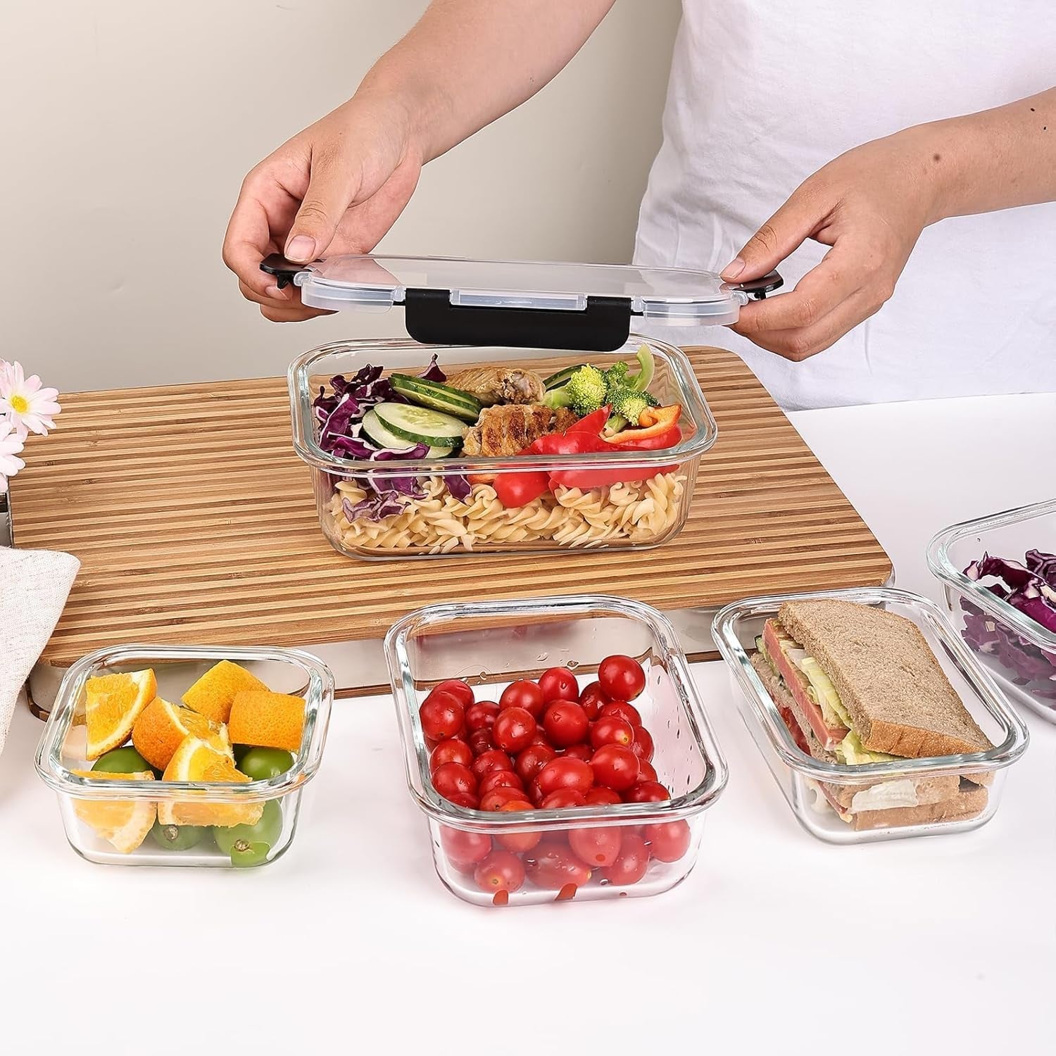 8-pack-glass-food-storage-containers-with-lids-meal-prep-containers-airtight-bento-boxes-with-leak-proof-locking-for-microwave-oven-freezer-and-dishwasher-bpa-free