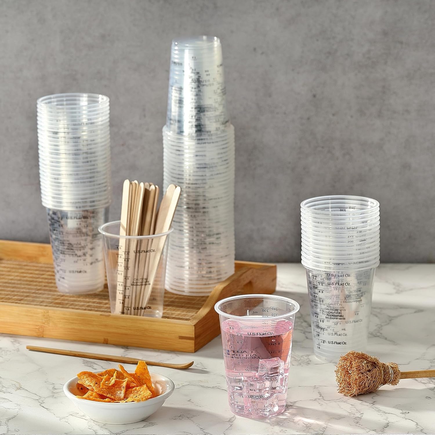 80pcs-paint-mixing-cups-dv-8oz-graduated-clear-plastic-measuring-cups-with-80pcs-wooden-stirring-sticks-for-mixing-paint-pigments-epoxy-resins-resins