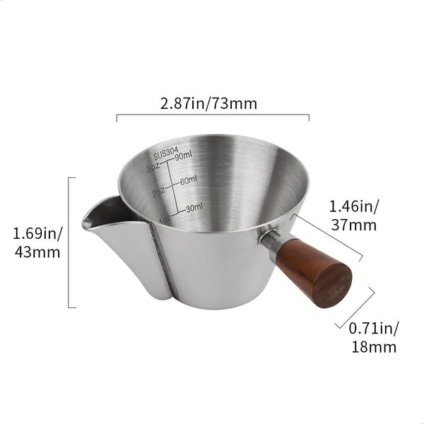 3.4Oz/100Ml Crema Remove Espresso Measuring Cup Oil Separation2