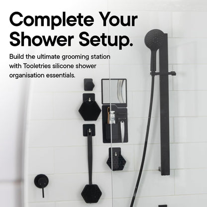 Harvey & Oliver, Shower Organizer & Shaving Mirror - Charcoal11