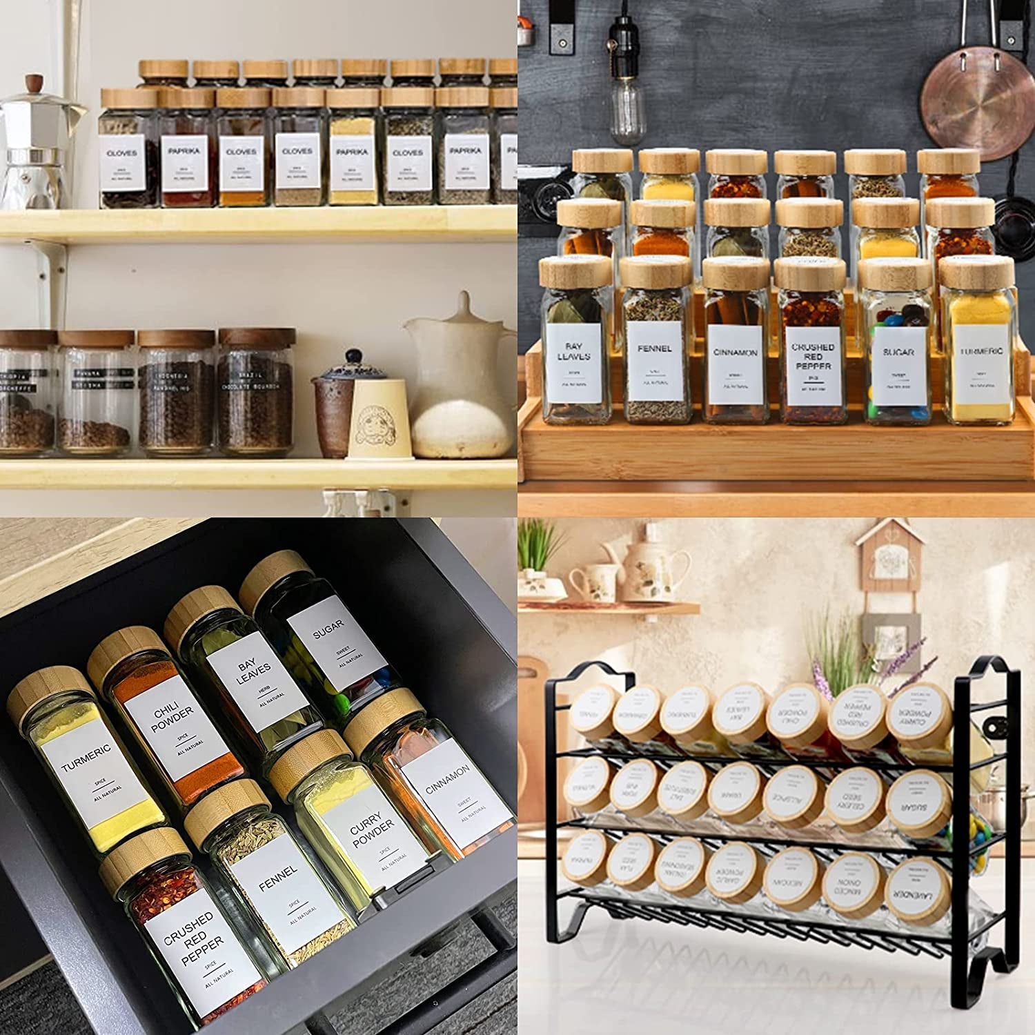glass-spice-jars-with-bamboo-lid-398-label-for-cabinet-drawer-organizer