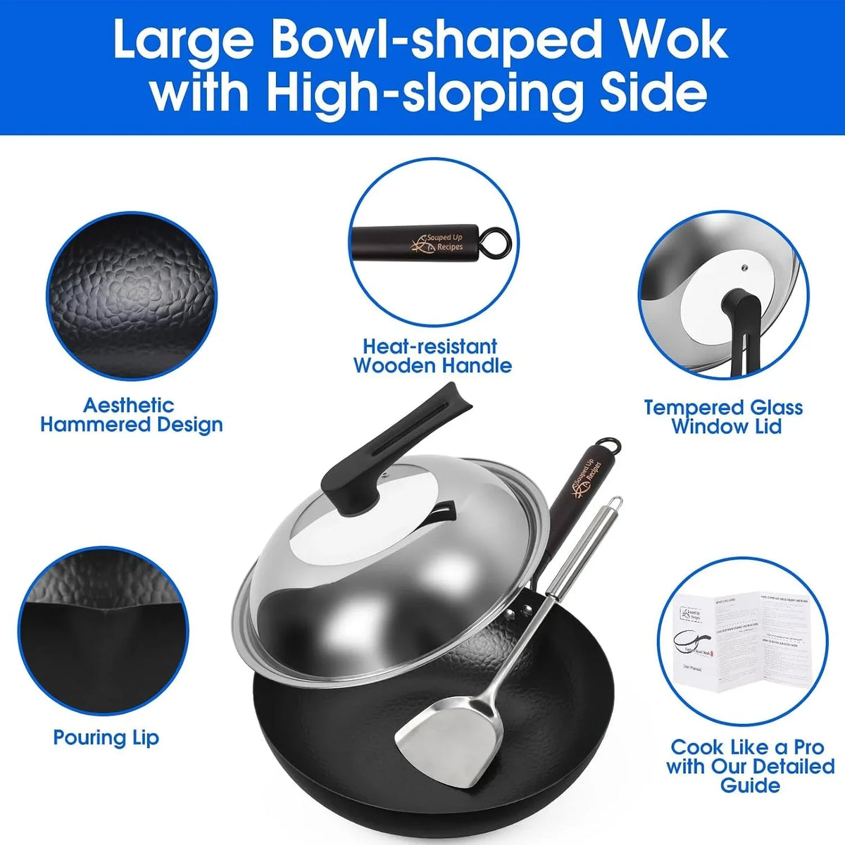 13-4-inch-carbon-steel-wok-for-electric-induction-and-gas-stoves-lid-spatula-and-user-guide-video-included