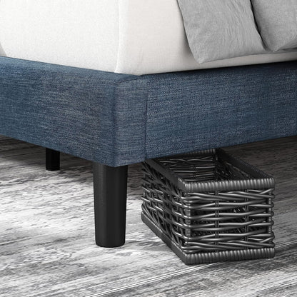 Omkaram Upholstered Platform Bed Frame, Mattress Foundation, Wood Slat Support, No Box Spring Needed, Easy Assembly, Queen8