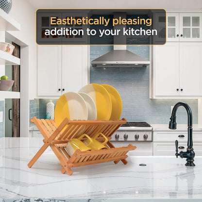 Collapsible Dish Drying Rack, Foldable Kitchen Counter Dish Drainer7