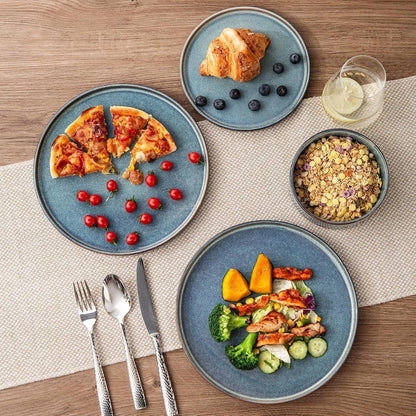 Stoneware Dinnerware Sets for 6, 18 Piece Plates and Bowls Sets4