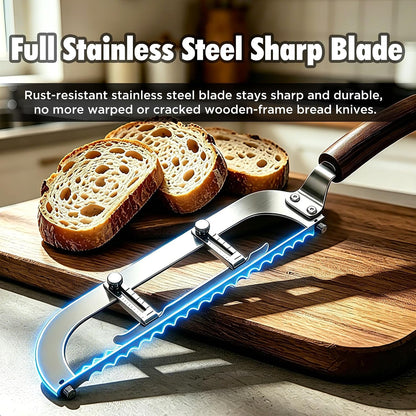 Upgraded Bread Knife for Homemade Bread, 6 Adjustable Thickness Bread Slicer, Ergonomic Bow-Design Serrated Bread Knife, Razor-Sharp Cutter for Crusty Sourdough & Baguette, Gift for Bakers4