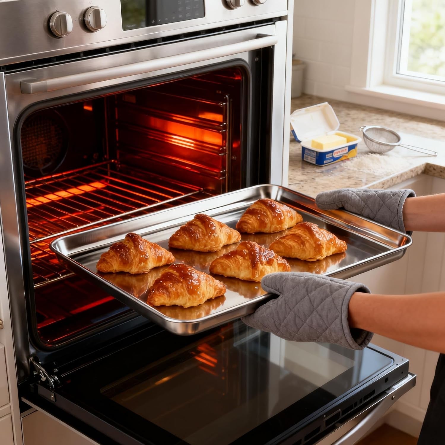 stainless-steel-baking-sheet-set-of-4-heavy-duty-non-stick-cookie-sheets-for-baking-non-toxic-food-grade-sheet-pan-mirror-polished-bakeware-warp-resistant-dishwasher-safe-for-baking-roasting