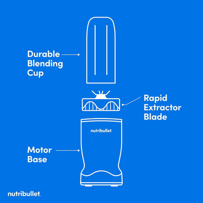 Nutribullet Turbo NB50400AW Matte White, 1000W8