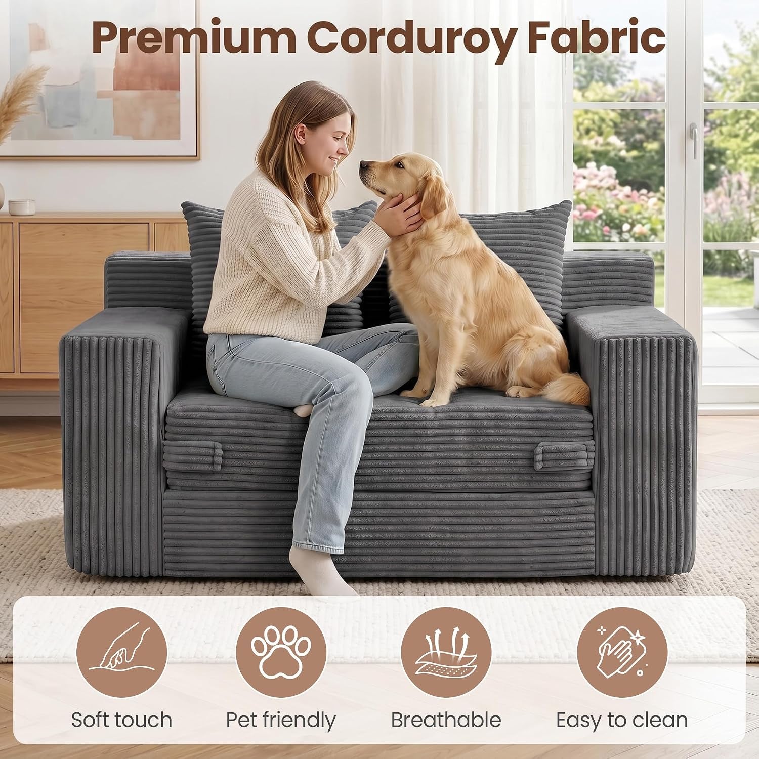 boneless-mini-couch-53-inch-3-in-1-gray-boneless-couches-covertible-sofa-bed-with-4-pillows-small-couches-for-living-room-bedroom-small-space