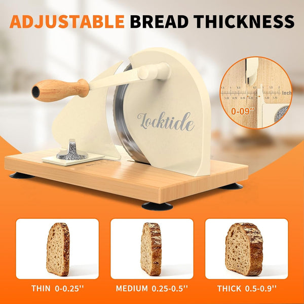 Manual Bread Slicer for Sourdough Homemade Adjustable Thickness4