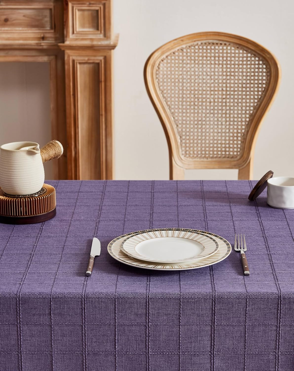 linen-checked-round-table-cloth-52-inch-purple