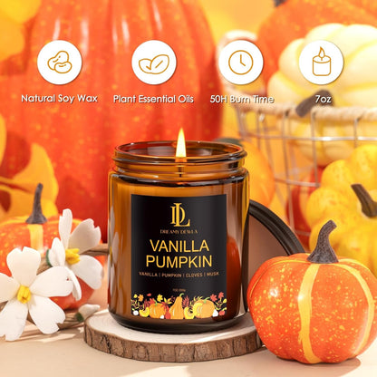 Fall Candles Set for Home Scented, 4 Pack 28Oz, Soy Wax2